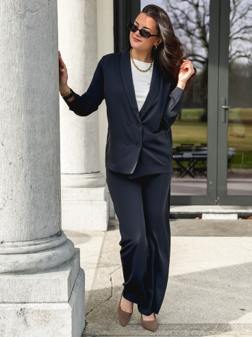 Blazer fluide Maurine - Bleu marine