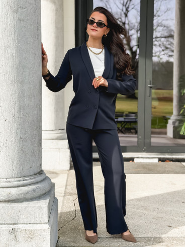 Blazer fluide Maurine - Bleu marine