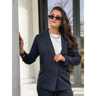 Blazer fluide Maurine - Bleu marine