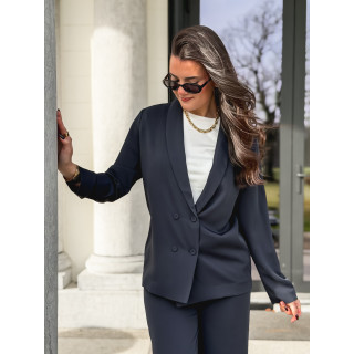 Blazer fluide Maurine - Bleu marine