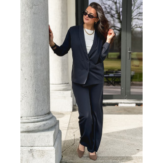 Pantalon fluide Maurine - Bleu marine