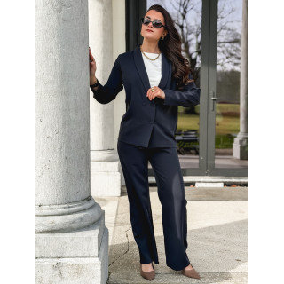 Pantalon fluide Maurine - Bleu marine