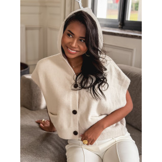 Gilet court Casilda - Beige