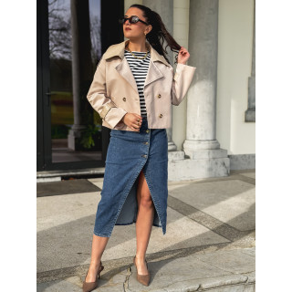 Jupe longue en jeans Olga - Bleu