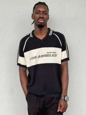 Pull "Los Angeles" - Noir/Ecru