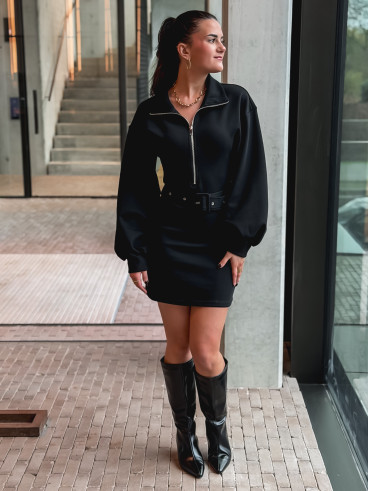 Robe pull Elisane - Noir