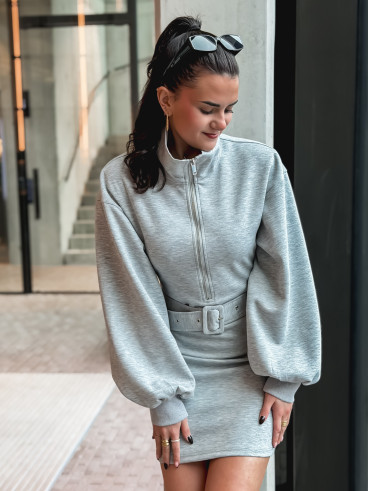 Robe pull Elisane - Gris