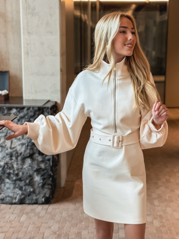 Robe pull Elisane - Ecru