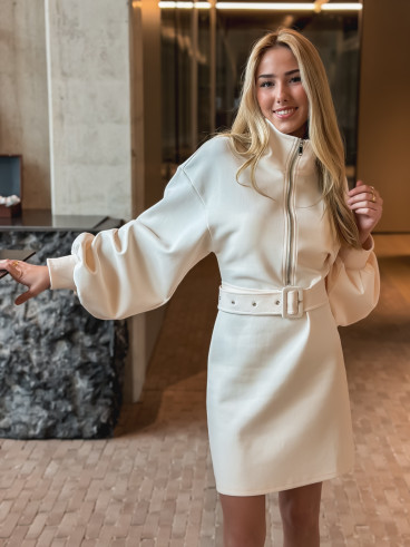 Robe pull Elisane - Ecru