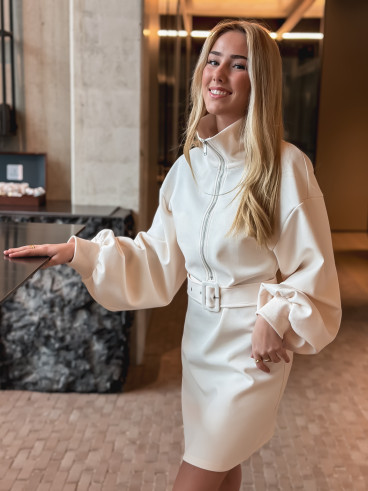 Robe pull Elisane - Ecru