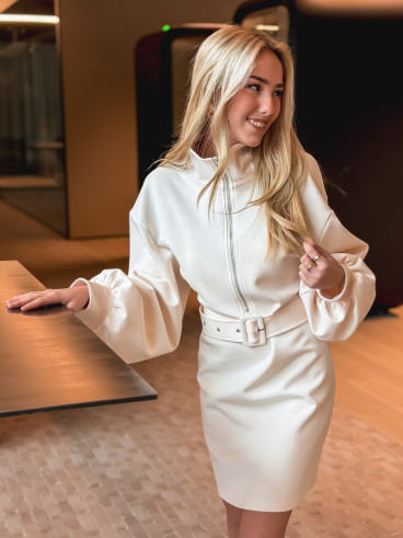 Robe pull Elisane - Ecru