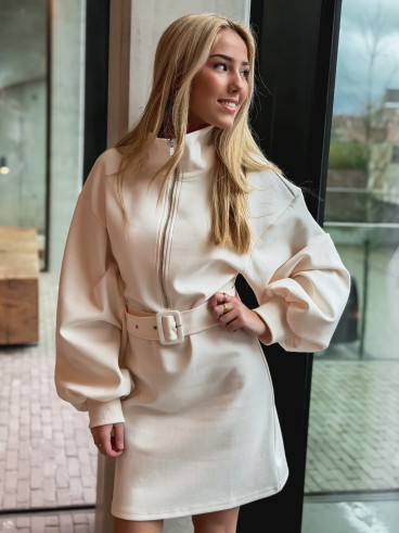 Robe pull Elisane - Ecru