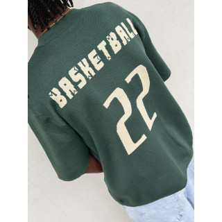 Pull "Basketball" - Vert foncé