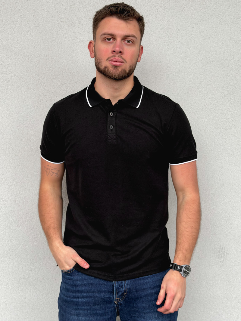 Polo Henri - Noir