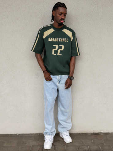 Pull "Basketball" - Vert foncé