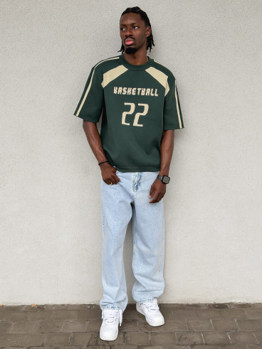 Pull "Basketball" - Vert foncé