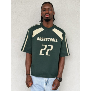 Pull "Basketball" - Vert foncé