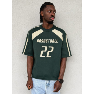 Pull "Basketball" - Vert foncé