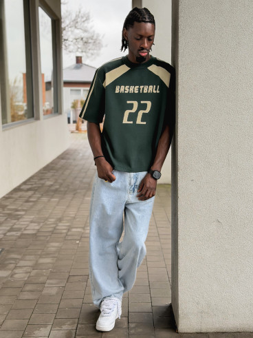 Pull "Basketball" - Vert foncé