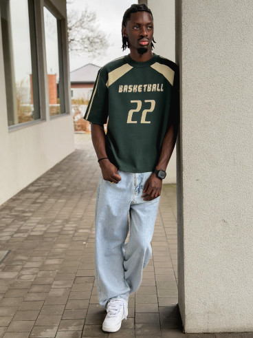 Pull "Basketball" - Vert foncé