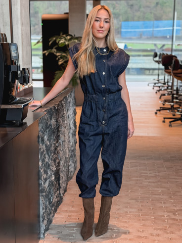 Combinaison pantalon Elyssia - Bleu foncé