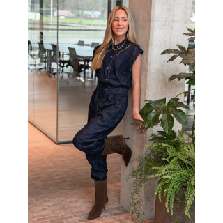 Combinaison pantalon Elyssia - Bleu foncé