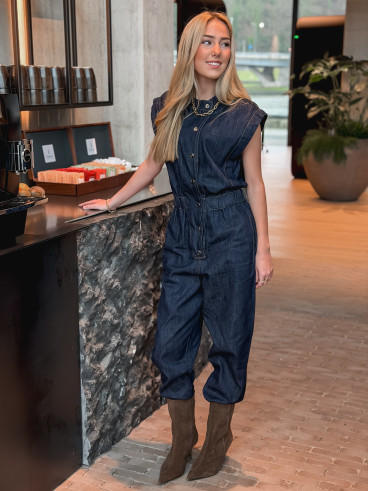 Combinaison pantalon Elyssia - Bleu foncé