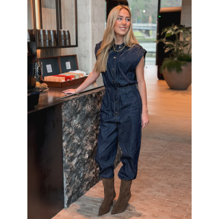 Combinaison pantalon Elyssia - Bleu foncé