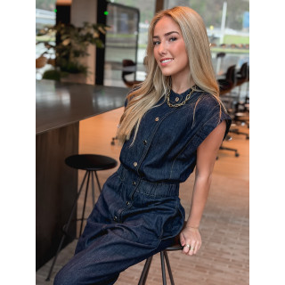 Combinaison pantalon Elyssia - Bleu foncé