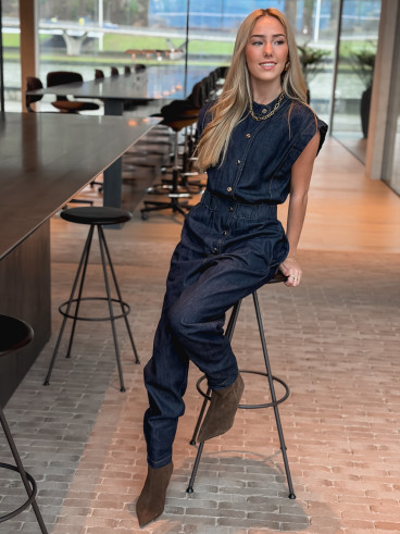 Combinaison pantalon Elyssia - Bleu foncé