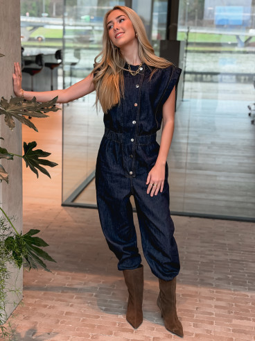 Combinaison pantalon Elyssia - Bleu foncé