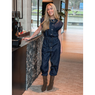 Combinaison pantalon Elyssia - Bleu foncé