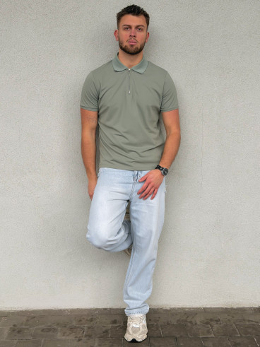 Polo Alberto - Vert sauge