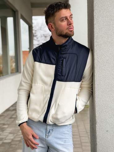 Veste Elohan - Bleu marine/Ecru