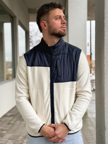 Veste Elohan - Bleu marine/Ecru