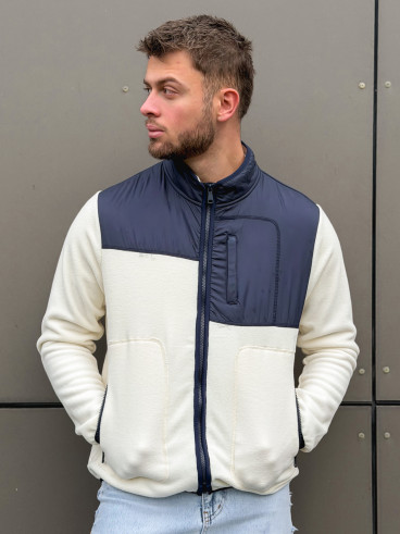 Veste Elohan - Bleu marine/Ecru