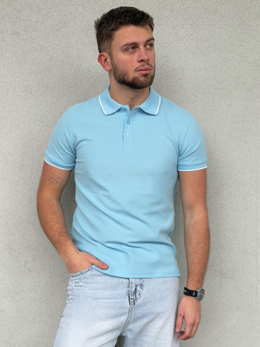 Polo Henri - Bleu ciel