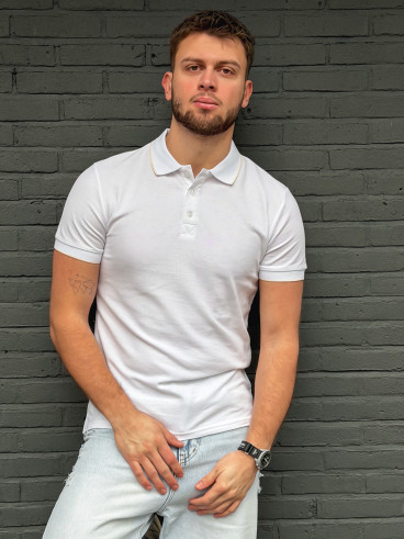 Polo Henri - Blanc