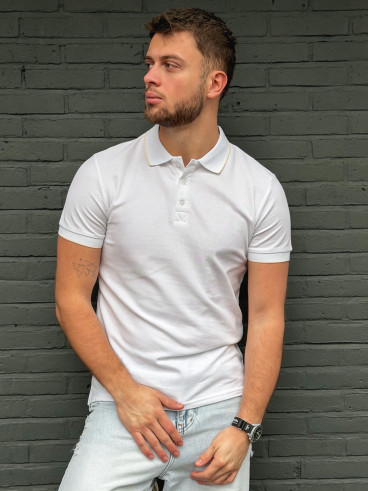 Polo Henri - Blanc