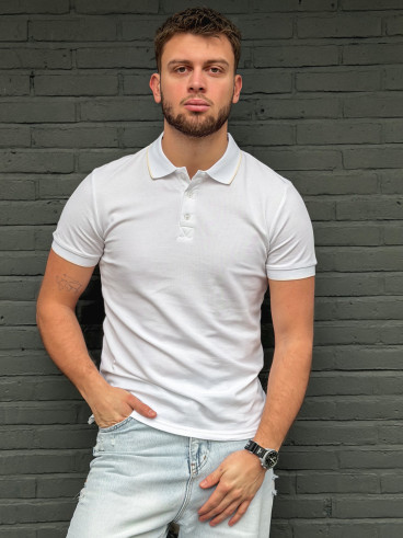 Polo Henri - Blanc