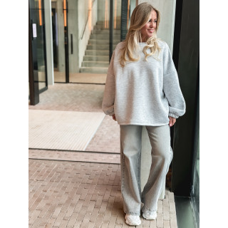 Pull "Good vibes" - Gris clair