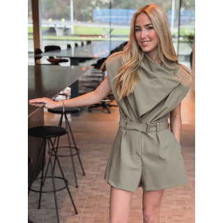 Combinaison short Agatha - Kaki