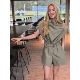 Combinaison short Agatha - Kaki