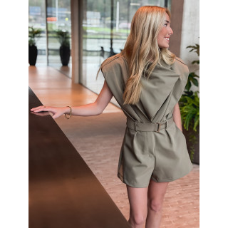 Combinaison short Agatha - Kaki