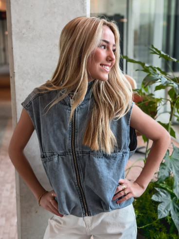 Veste en jeans Dubai - Bleu