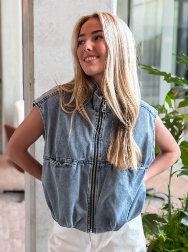 Veste en jeans Dubai - Bleu