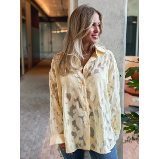 Chemise à motifs Maddy - Jaune