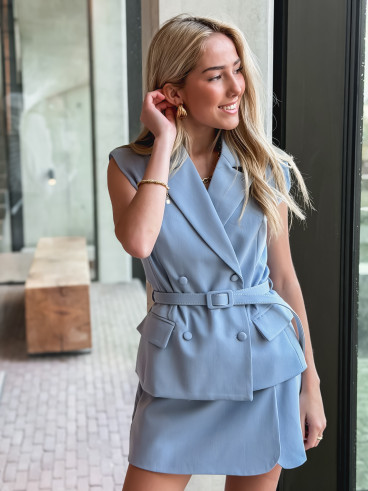 Jupe short Giulia - Bleu