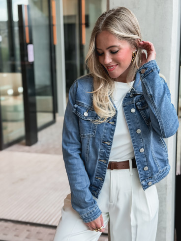 Veste en jeans Lila - Bleu