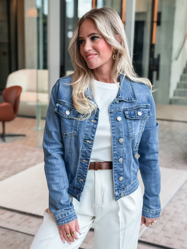 Veste en jeans Lila - Bleu